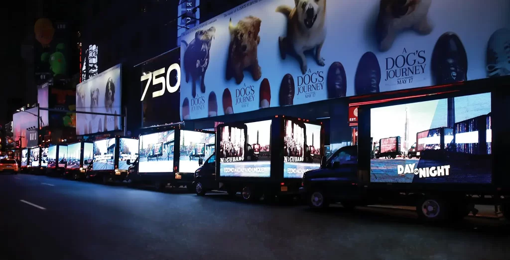 digital mobile billboard truck fleet